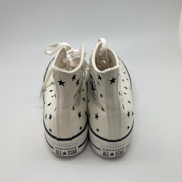 Converse Sneakers Womens 8 Chuck Taylor Crystal Stars Platform Hi A03724C Shoes - Picture 4 of 11